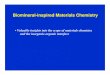 Biomineral-inspired Materials Chemistry Biomaterials...Biomineral-inspired Materials Chemistry ... materials chemistry. ... Lecture-9 (Biomineral-inspired materials chemistry).PPT