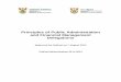 Principles of Public Administration and Financial ... document provides principles to guide the development of public administration and financial management delegations authorised
