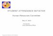 STUDENT ATTENDANCE INITIATIVE - Los Angeles … & Confidential – Not For Distribution STUDENT ATTENDANCE INITIATIVE Human Resources Committee May 27, 2004 Tim Buresh Chief Operating