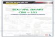 Proposal Of EDU VR1 SMART CIM – 101 V… · EDU VR1 SMART CIM-101 MTS Didactic Associate Companies ... commercial SCADA software (example: Labview ... Data can use/manipulated for