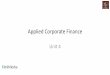 Applied Corporate Finance - WordPress.com€¢ Process of Raising Capital ... Applied Corporate Finance, Aswath ... • What kind of funds would the firm usually raise in the initial