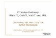 Fischer IT Value Delivery - isaca.org · IT Value Delivery Risk IT, CobiT, Val IT und ITIL Urs Fischer, dipl. WP, CISA, CIA ISACA International 1. Swiss Business -& IT -Servicemanagement