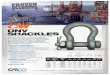 DNV SHACKLES - Columbus McKinnon DNV Shackle Flyer.pdf · n Assemblies comply with DNV rules for lifting appliances. n Certification of Compliance supplied with each shipment. HEAVY