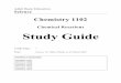 Chemical Reactions Study Guide - Newfoundland and … · Unit 1 - Investigating Chemical Reactions Study Guide Page 2 Chemistry 1102 References and Notes Work to Submit Before you