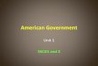 American Government - PC\|MACimages.pcmac.org/.../Documents/Government_Unit_1-notes.pdf · American Government Unit 1 SSCG1 and 2. Introduction •What is government and what is its