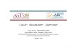 “FQAPI Worksheet Overview” - American Society of ... · “FQAPI Worksheet Overview ... The program needs defined data systems, methods of ... • Ongoing data collection, tracking,