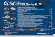 Amphenol MIL-DTL-38999, Series I LJT, II JT, III TV ...€¦ · Numerous advantages in performance capability are designed ... describe Amphenol MIL-DTL-38999, Series III circular
