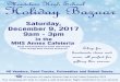 Saturday, December 9, 2017 9am - 3pm in the MHS Annex … proceeds will support Montclair High School Project Graduation 2018 Your shopping will help to create a safe Graduation Night