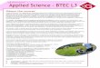 About the course - Gloucester Academy the course Applied Science is ... The BTEC L3 Applied Science National Extended Certificate follows the Edexcel specification. ... have 6 teaching