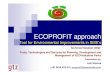 ECOPROFIT approach - Urban SanitationECOPROFIT approach ... Environmental Report, Environmental Monitoring, Exercise Training Workshops : Easy To Use Tools ... CAPARO MARUTI LTD. ·