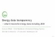 Energy data transparency - Energy Information Administration · © IEA 2017 Energy data transparency ... list of products and flows in 2010. ... The IEA (International Energy Agency)