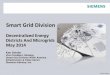Smart Grid Division - Richard G. Lugar Center for ... · Smart Grid Division . ... Intelligent Field Devices (i.e. Meters) ... • Backup Power System are usually for emergency and