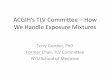 ACGIH’s TLV Committee – How We Handle Exposure Mixtures · We Handle Exposure Mixtures Terry Gordon, PhD ... Identify a reference point, e.g., ... •Mixture formula