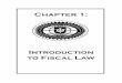 I Introduction to Fiscal Law - Home | Library of Congress 1 INTRODUCTION TO FISCAL LAW I. INTRODUCTION. A. The Appropriations Process. 1. U.S. Constitution, Art. I, 8, grants Congress