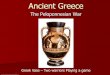 The Peloponnesian War - Brookings School District Studies/Greece/Pelo... · The Peloponnesian War Sparta joined an alliance called the Peloponnesian League –To make sure Athens