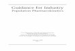 Guidance for Industry - Food and Drug Administration · pharmacokinetic study and/or analysis; how to design and execute a population pharmacokinetic ... guidance for industry focuses