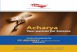 30% 70% Acharya - Best IIT JEE Coaching Institute in … Students, You have enrolled yourself with ‘Acharya’ for the preparation of various IIT-JEE/Engg. & medical entrance examinations
