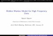 Hidden Markov Model for High Frequency Data - UCLAwiki.stat.ucla.edu/socr/uploads/b/bd/NguyetNguyen_JMM_2014.pdf · Introduction of HMMs HMM and its three problems Financial Applications