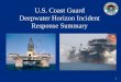 U.S. Coast Guard Deepwater Horizon Incident Response . Coast Guard Deepwater Horizon Incident Response Summary . Background: ... 800,000 barrels oily water recovered More than 400
