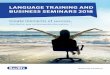 LANGUAGE TRAINING AND BUSINESS SEMINARS 2018 - berlitz… · LANGUAGE TRAINING AND BUSINESS SEMINARS 2018 Create moments of success. With Berlitz, your continuing education partner