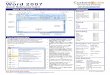 Word 2007 Quick Reference - SharePoint Training · Microsoft® Word 2007 Quick Reference Card Word 2007 Screen [Grab your reader’s attention with a great quote from the Shortcuts