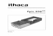 95-05139K - Epic 950 Maintenance Guide Insertpatriotgaming.com/manuals/ithaca_epic_950/95-05139K_epic_950_mai… · Introducing Your Epic 950 Printer Epic 950 Maintenance Manual Page