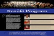 AMARILLO COLLEGE Suzuki Program S · and ensembles, pre-school Orff ... Amarillo College Suzuki String Program from its beginning in 1976 to ... She started playing the violin and