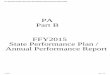FFY 2015 Part B State Performance Plan (SPP)/Annual ... · resolution meeting is for the parent to discuss a due process complaint and the facts that form the basis ... requests during