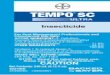 Tempo SC Ultra 240ml 3549856C 100504AV1 ETL 0715112 FIRST AID If on skin: • Take off contaminated clothing. • Rinse skin immediately with plenty of water for 15 to 20 minutes