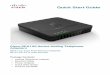 SPA100 Series Quick Start Guide - cisco.com · • SPA122 ATA with Router: 2 FXS ports, 1 10/100 WAN port, 1 10/100 LAN port, and built-in router