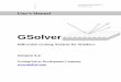 GSolver - Grating Solver Development Co.€™s Manual GSolver Diffraction Grating Analysis for Windows Version 5.2 Grating Solver Development Company Grating Solver Development Co