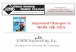 JDRM Engineering, Inc. - Black Swamp Safety Council ... 70E Changes.pdf15 General Requirements for Electrical Safety-Related Work Practices 110.3 Host and Contract Employers’ Responsibilities