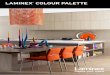LAMINEX COLOUR PALETTE - EZIKIT · captures the look of natural stone. ... A choice of 22 decors from the Laminex Colour Palette and 12 exclusive metallic decors, in a high gloss