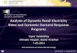 Analysis of Dynamic Retail Electricity Rates and …sites.ieee.org/sustech/files/2014/03/VanderKley_Taylor-SusTech...Analysis of Dynamic Retail Electricity Rates and Domestic Demand