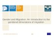Gender and Migration: An introduction to the gendered ... · Gender and Migration: An introduction to the gendered dimensions of migration . ... India 3% 13% China 6% 17%Authors: