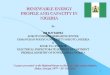 RENEWABLE ENERGY PROFILE AND CAPACITY IN … · renewable energy profile and capacity ... electrical inspectorate services department federal ministry of power, abuja nigeria 