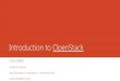 Introduction to OpenStack - unipi.itlettieri.iet.unipi.it/virtualization/2016/Introduction to OpenStack... · Introduction to OpenStack ... Cloud Computing - Definition ... by a controller