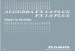 ALGEBRA FX 2.0 PLUS FX 1.0 PLUS - Support | Homesupport.casio.com/storage/en/manual/pdf/EN/004/algebra_plus_Ch00...pursuant to Part 15 of the FCC Rules. ... ALGEBRA FX 2.0 PLUS / FX