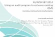 AS/NZS4187:2014 Using an audit program to enhance existing QMS2017.acipcconference.com.au/wp-content/uploads/2017/07/1355-1413... · Using an audit program to enhance existing QMS