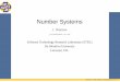 Number Systems - De Montfort Universityjordan/teaching/elec1099/NumberSystems.pdf · Number Systems J. Dimitrov jordan@dmu.ac.uk Software Technology Research Laboratory (STRL) De