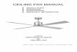 CEILING FAN MANUAL - Henley Fan Company · the appropriate screw type MUST be used. Angled Ceiling Installation ... To reset, simply turn off the power supply to the fan motor and