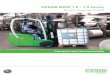 Electric Powered Forklift - cesab-forklifts.eu · Electric Powered Forklift ... *Toyota Production System ... The data in this brochure was determined based on our standard testing