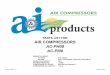 PARTS LIST FOR AIR COMPRESSORS AC-PH08 AC … PRESSURE 125 PSI COMPRESSOR OIL ... Cylinder Cast Iron Valves ... 4 Belt Tensioner Plate 20-0614A01 1 28 Bolt 27-0067 3 52 Bolt 27-0015