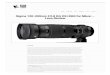 Sigma 120-300mm F2.8 DG OS HSM for Nikon – Lens Reviewwebservice.gentec-intl.com/gentecinc/awards/sos1203dgc-sigma_120... · Sigma 120-300mm F2.8 DG OS HSM for Nikon – Lens Review