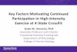 Key Factors Motivating Continued Participation in … Factors Motivating Continued Participation in High-Intensity Exercise at K-State CrossFit Katie M. Heinrich, PhD Associate Professor