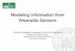 Modeling Information from Wearable SensorsModeling Information from Wearable Sensors Florence Balagtas-Fernandez & Heinrich Hussmann Media Informatics Group Department of Computer