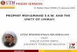FRIDAY SERMON - Universiti Teknologi Malaysia · FRIDAY SERMON. USTAZ IBRAHIM KHALIL BIN ABDULLAH ... •I remind myself and all of you, let us together increase our iman and taqwa
