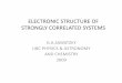 ELECTRONIC STRUCTURE OF STRONGLY CORRELATED SYSTEMS …berciu/TEACHING/PHYS555/FILES/part1.pdf · electronic structure of strongly correlated systems g.a.sawatzky ubc physics & astronomy