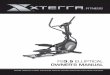 FS3.5 ELLIPTICAL - XTERRA Fitness · fs3.5 elliptical owner’s manual please carefully read this entire manual before operating your new elliptical