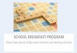 SCHOOL BREAKFAST PROGRAM - Illinois State … BREAKFAST PROGRAM Illinois State Board of Education Nutrition and Wellness Division BREAKFAST Overview of Meal Pattern - Measurements